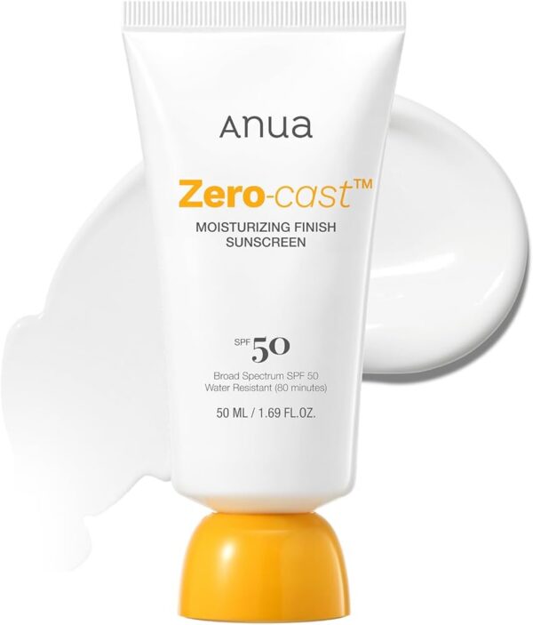 Anua Zero-Cast Moisturizing Finish Sunscreen SPF 50+ PA++++